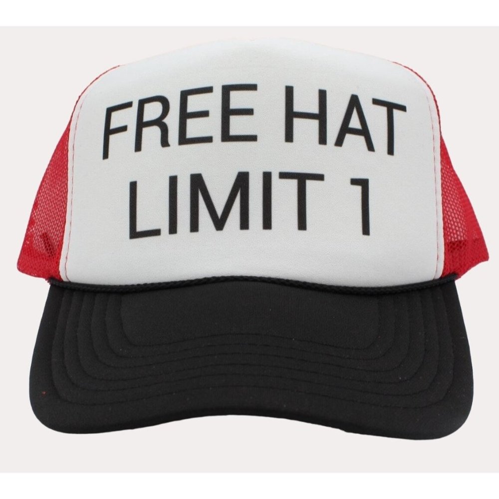 COPY - Free Hat Limit 1 Trucker Hat Mesh Hat snapback hat adjustable